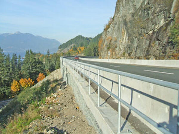 Hwy 99 guardrail  