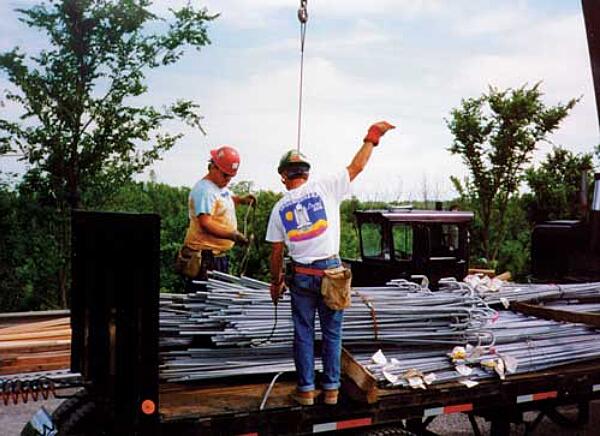 Proper handling of galvanized rebar